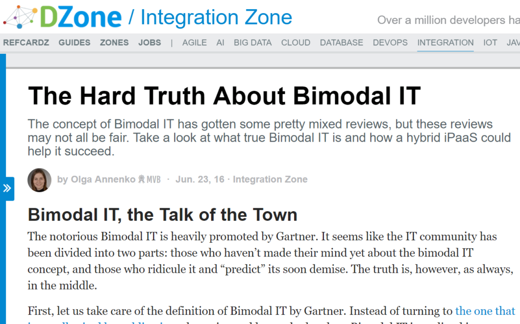 The Hard Truth About Bimodal IT