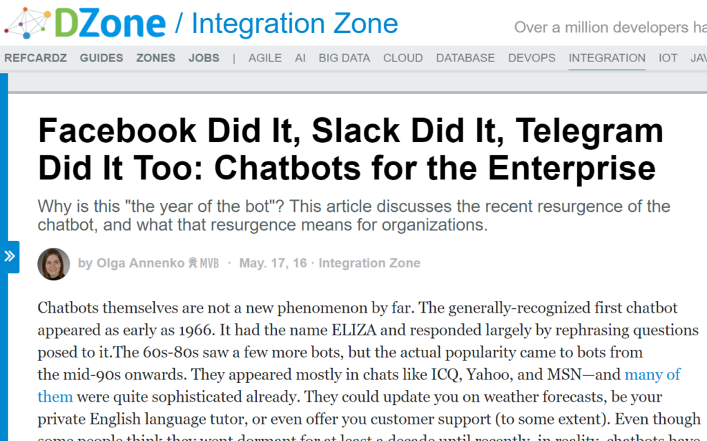 Chatbots for the Enterprise