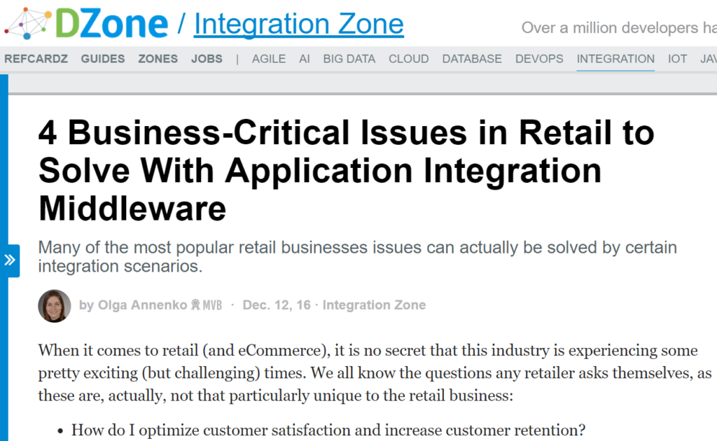 4 Business-Critical Issues in Retail to Solve With Smart Integration