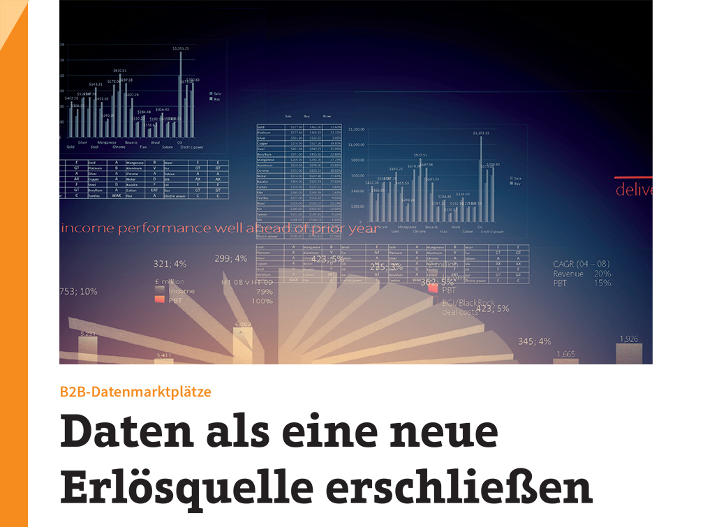 Daten als eine neue Erlösquelle erschließen