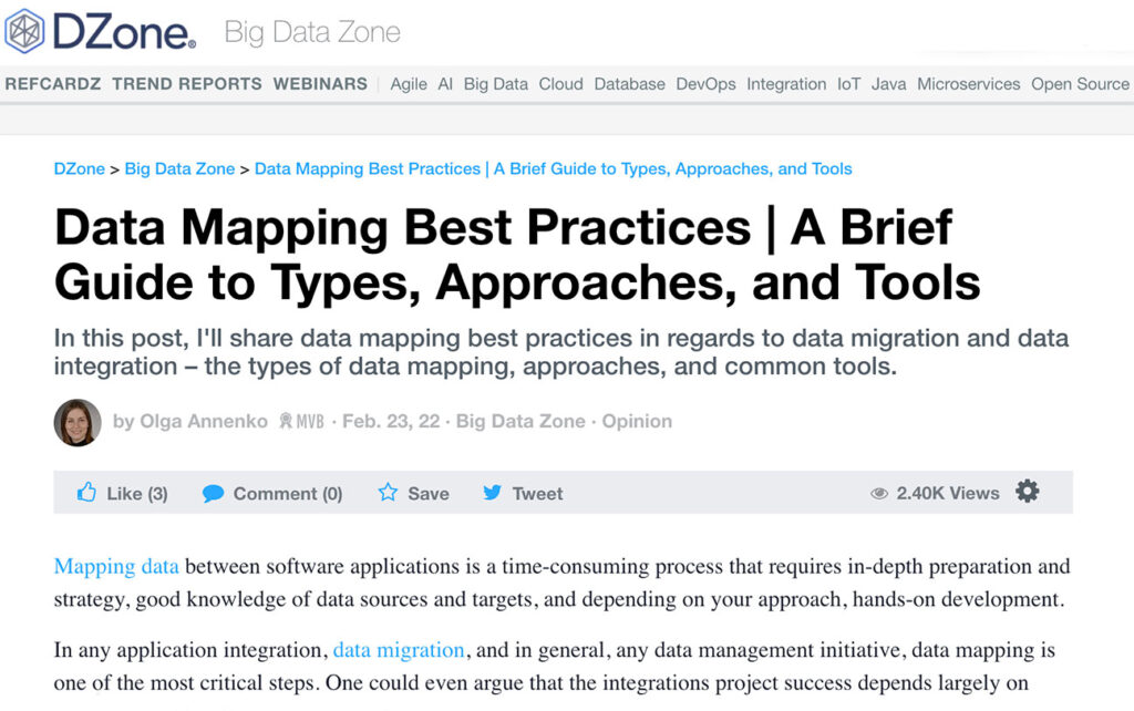 Data mapping best practices